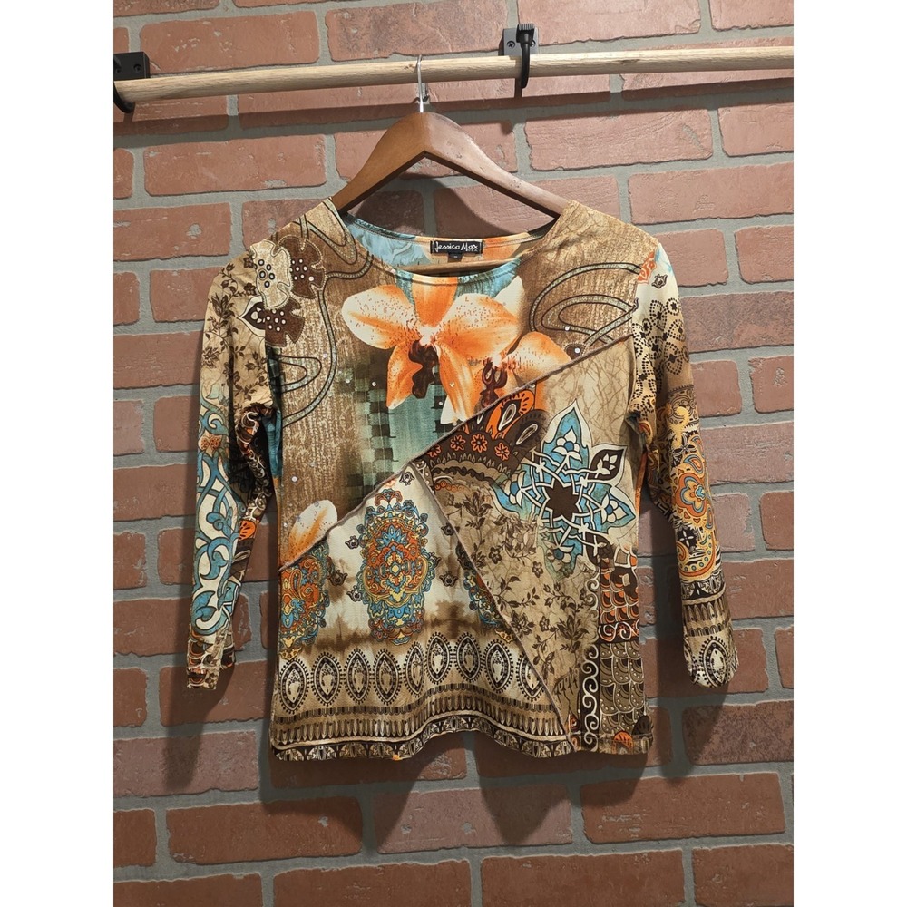 Jessica Max Womens Top Small y2k      bin 14